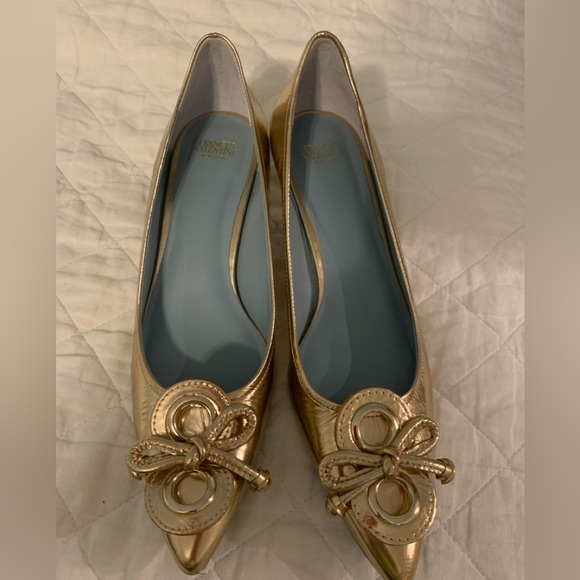 Beautiful Frances Valentine gold shoes